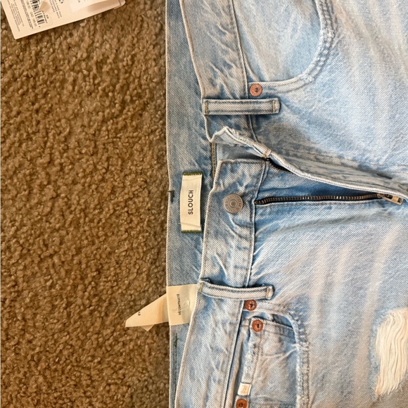 American Eagle Outfitters Light Blue Distressed Boyfriend Jeans - Picture 3 of 6